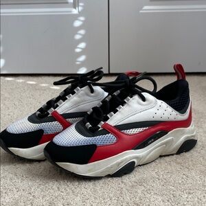 Dior B22 Red White Black Men's Sneakers Shoes Trainers Size 42‎ US Size 9